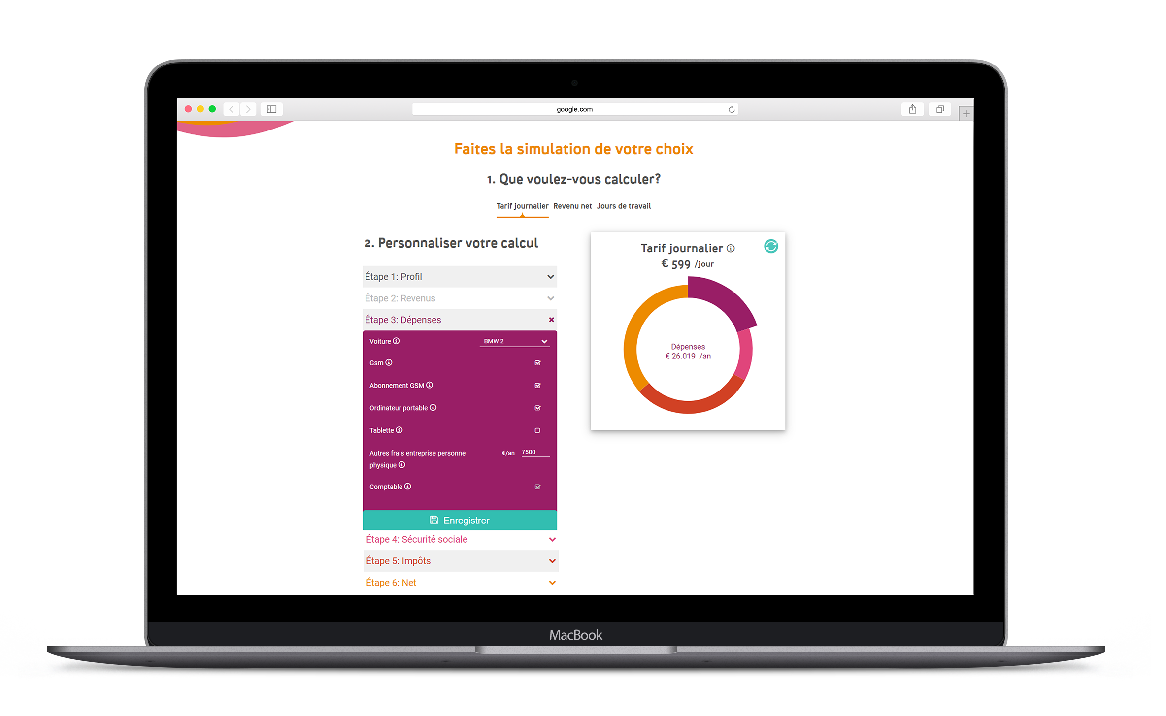 Calculateur brut net pour indépendants Xerius