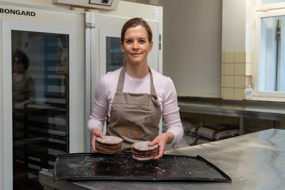 Portrait de Kathleen Kalders, fabricante de biscuits